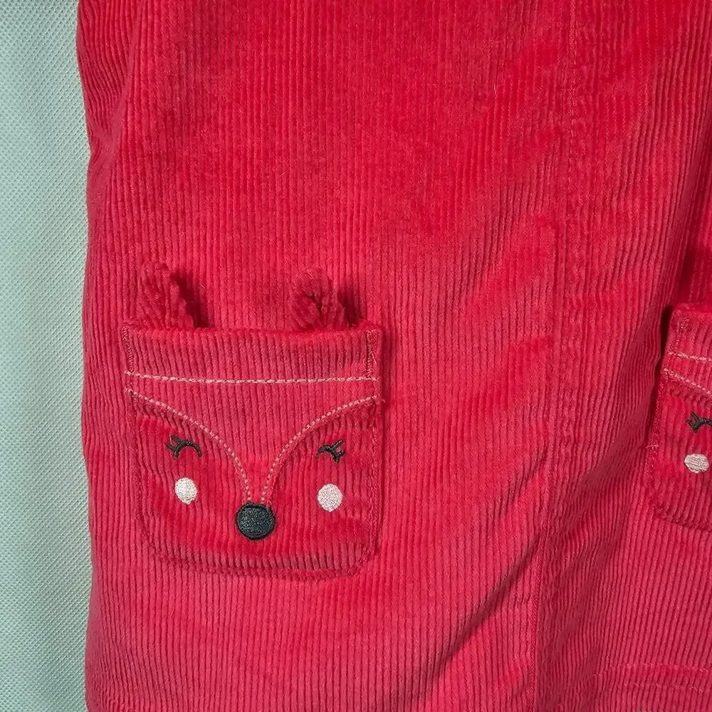 Carter's 2-Piece Outfit - Corduroy Jumper and Floral L/S Top Size 9 Months